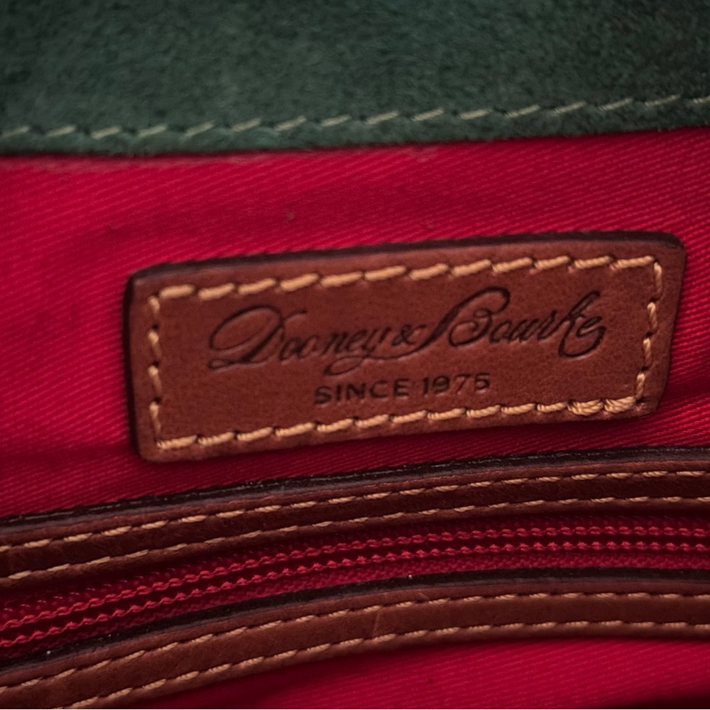 Dooney & Bourke Tan Leather Satchel - Picture 6 of 16